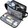 BAGSMART Toiletry Bag for Men, Canvas Travel Toiletry Organizer Dopp Kit Water-Resistant Shaving Bag for Toiletries Accessories,Black-Medium