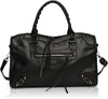Crossbody Tote Bag for Women – Rivet Studded Hobo Shoulder Purse, Trendy Goth Work Boston Bag