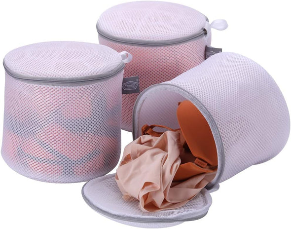 Kimmama Bra Washing Bag for Laundry, Laundry Bags Mesh Wash Bags, Net Washer Sack with Zipper, Lingerie Pouch for Cleaning and Drying Underwear, Delicates, Brassiere, Bralette, Undergarment