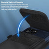 Ykooe Cell Phone Holster Compatible with Iphone 16/15/14/13/12 Pro Max & plus Models - Belt Clip and Card Holder, Black, XL