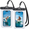 Lamicall Waterproof Phone Pouch Case - [2 Pack][Easy Lock & Heavy Duty] IPX8 Water Proof Cell Phone Dry Bag for Beach, Protector for Iphone 16 15 14 13 12 11 Pro Max plus XS XR, Galaxy S24 S23, 4-7"