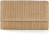 Kseymeir Straw Clutch Purse Shoulder Crossbody Bag Envelope Purse Raffia Handbag for Summer Beach Travel Trendy