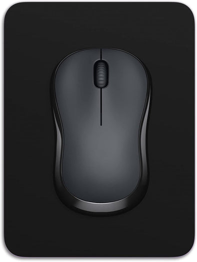 Dapesuom Small Mouse Pad, 6 X 8 Inch Thick Rubber Premium-Textured Non-Slip Portable & Washable Mini Mouse Mat for Women Men Wireless Laptops Keyboard Tray Gaming Work Computer Office Travel, Black