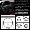 Microfiber Leather Steering Wheel Cover Anti-Slip Matte Finish Auto Car Wheel Cover Universal 15 Inch Wheel Cover for Car Embossing Pattern (Pink Line)