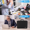 ENGPOW File Organizer Bag with 13 Pocket Accordion File Folder, Fireproof Document Organizer with Lock& Labels,Multi-Layer Portable Home Travel Safe Storage Box for Important Documents,Files and More