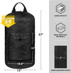 Laundry Bag with Shoulder Straps and Mesh Pocket Laundry Backpack Large Portable Laundry Hamper for College Laundromat Apartment (Black)