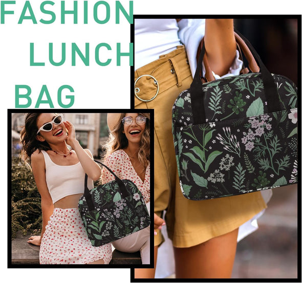 VLM Lunch Bag,Lunch Box for Women Men,Reusable Insulated Lunch Tote,Small Leakproof Cute Lunch Cooler with High Capacity for Work,Picnic,Camping