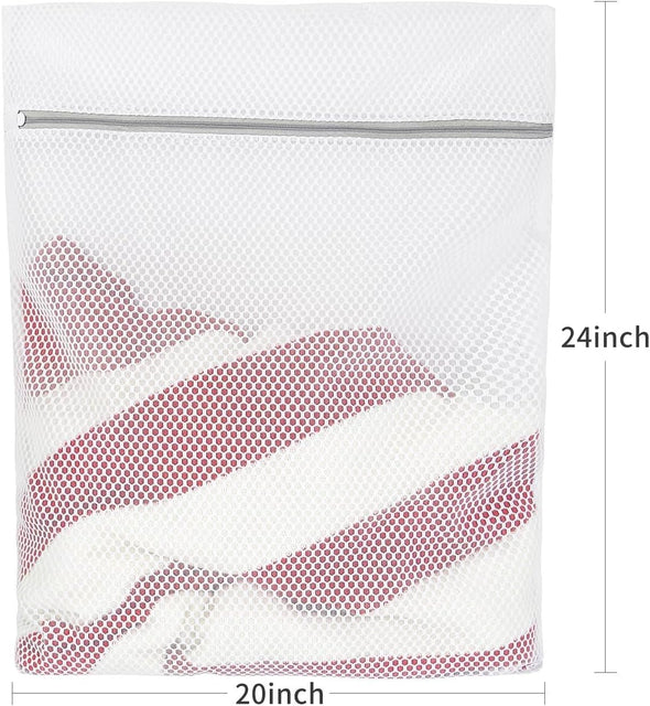 Lingerie Bags for Washing Delicates, Mesh Laundry Bags for Washing Machine. 2Pcs(20" X 24").