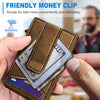 Airtag Wallet Mens Wallet with Money Clip Gift Boxed,Slim Front Pocket Wallet RFID Blocking Pop-Up Card Case in Magnetic Leather Flip