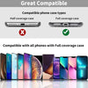 Phone Tether Tab for Iphone, Cell Phone Lanyard Patch, Phone Strap Replacement Part for All Full Phone Cases (Black)