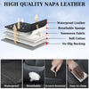 Coverado Nappa Leather Car Seat Covers Full Set, Waterproof  Car Seat Cover, Fit for Most Cars - Black