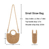 Youjaree Womens Straw Beach Bag, Woven Crossbody Shoulder Bags for Summer
