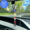 Agromusk Evil Eye Car Charm, Lucky Days Rearview Mirror Hanging Decor