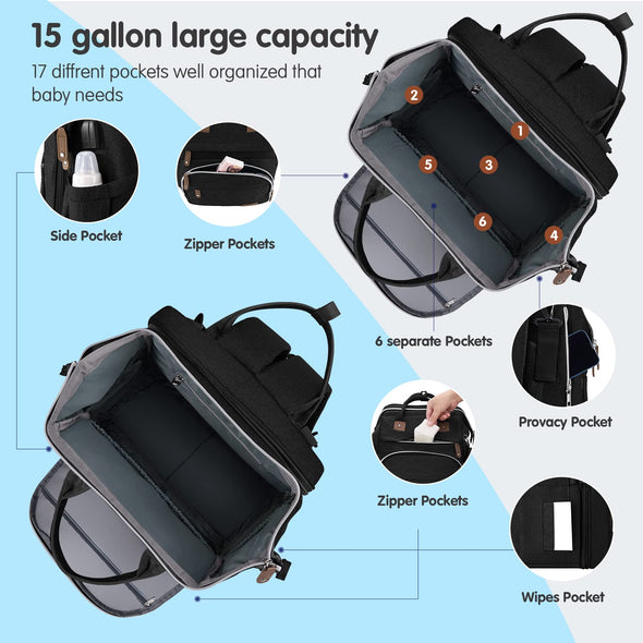 DERSTUEWE Multifunctional Diaper Bag