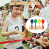 32 Pcs Outdoor Games Potato Sack Race Bags for Kids Adults, Bean Bag Toss Game, 3 Legged Race Bands, Egg Spoon Relay Race Game, Carnival outside Yard Lawn Games for Easter Christmas Birthday Party