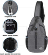 WATERFLY Crossbody Sling Backpack Sling Bag Travel Hiking Chest Bag Daypack