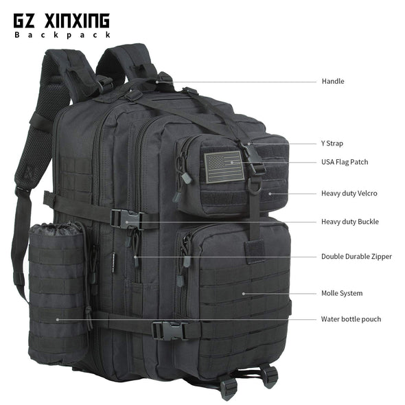 GZ XINXING 64L Military Tactical Backpack Bug Out Bag