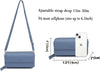 Lanyani RFID Crossbody Wallet Wristlet Purse with Phone Pocket for Women Vegan Leather