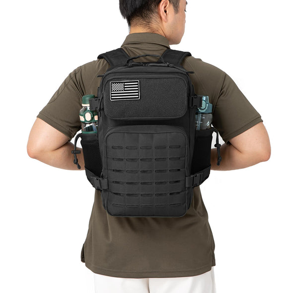 QT&QY 25L Tactical Backpack, Military Bug Out Bag
