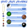 Agromusk Evil Eye Car Charm, Lucky Days Rearview Mirror Hanging Decor