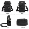 JANKS Small Crossbody Bag Mini Phone Purses with Djustable Strap - Nylon Arm Bag