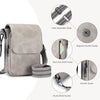 POIUGOYA Trendy Crossbody Bags for Women, Leather Triple Compartment Phone Crossbody Wallet