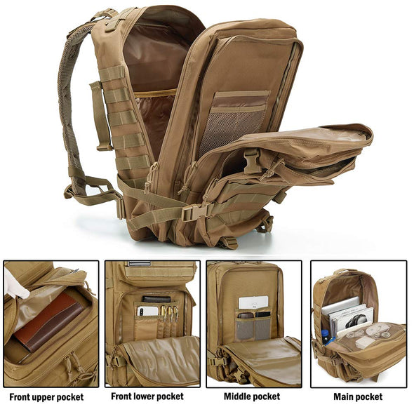 QT&QY 45L Tactical Backpacks, Military Bug Out Bag