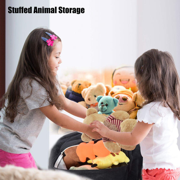 Kisoy Corduroy Bean Bag Chair Cover, Stuffed Animal Storage Bean Bag Cover