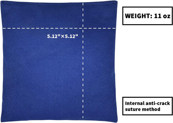 Set of 8 Regulation Cornhole Bags Double Sided, Weather Resistant Bean Bags for Cornhole Toss Game, Corn Hole Beans Bags with Tote Bag