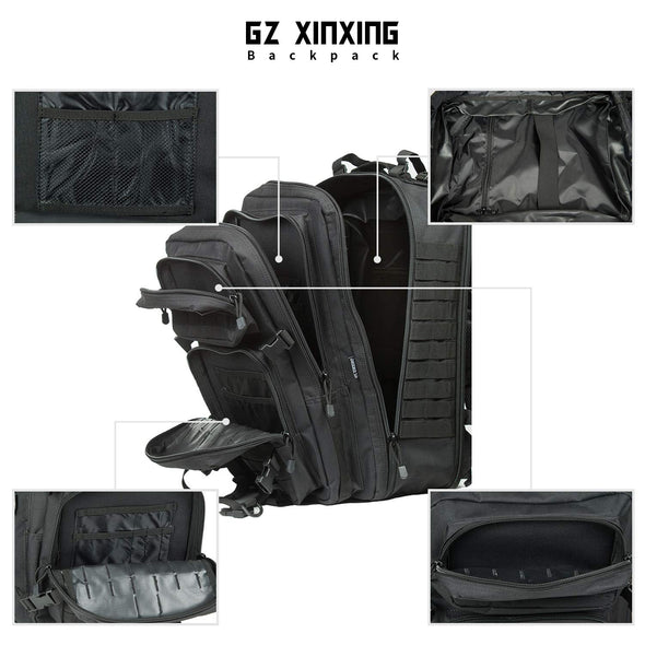 GZ XINXING 64L Military Tactical Backpack Bug Out Bag