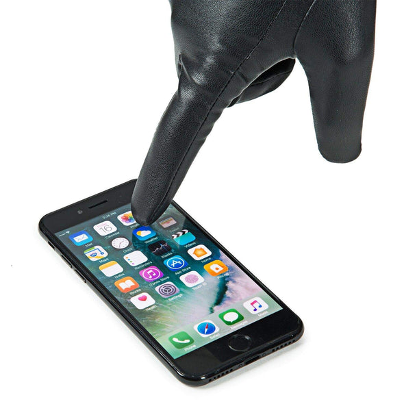 REDESS Winter Leather Gloves for Women, Wool Fleece Lined Touchscreen Gloves