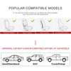 BOPUOVRE Luxury PU Leather Car Seat Cover with Storage Pocketm, Full Protection Universal - Black,1 Piece