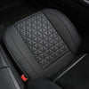 Black Panther Luxury Faux Leather Car Seat Cover, Front Bottom Seat Cushion Cover, Universal - 1 Piece Black