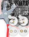 150Pcs 1/2 Inch Grommet Tool Kit, Grommet Kit, Eyelet Kit with Leather Hole Punch Pliers, 150 Metal Eyelets and Grommets in Gold and Silver for Leather, Shoes, Fabric, Belt