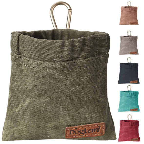 ETIAL Portable Hand Free Dog Treat Pouch for Pet Travel or Outdoor Use
