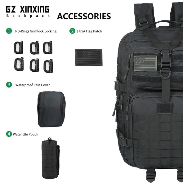 GZ XINXING 64L Military Tactical Backpack Bug Out Bag