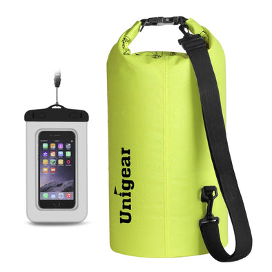 Unigear Floating and Lightweight Waterproof Bags for Kayaking Fishing Swimming with Waterproof Phone Case