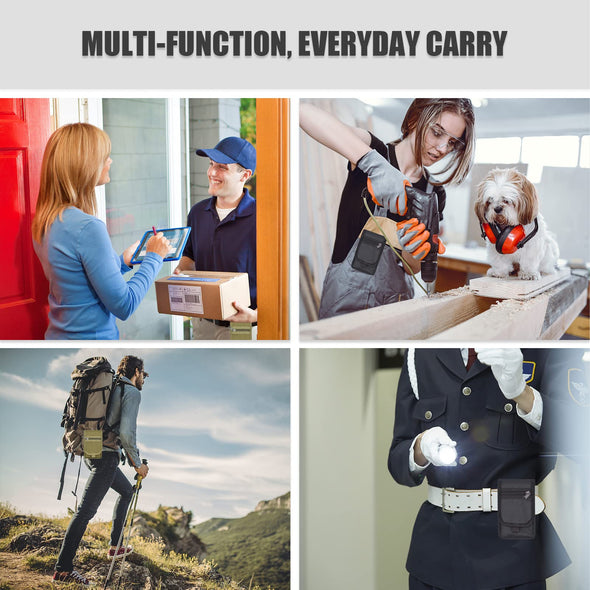 KATOLK Dual Phone Holster, Belt Phone Pouch, Multi-Purpose Tactical Phone Pouch