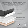 BOPUOVRE Luxury PU Leather Car Seat Cover with Storage Pocketm, Full Protection Universal - Black,1 Piece