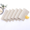 Homaxy Faux Leather Heat Resistant Placemats Set of 6, Waterproof Anti-Slip Wipeable, Beige