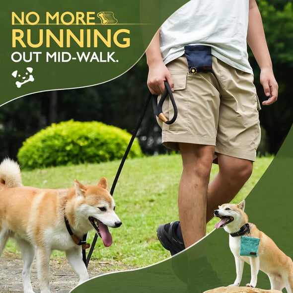 ETIAL Portable Hand Free Dog Treat Pouch for Pet Travel or Outdoor Use