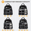TARION Camera Backpack, Professional DSLR Camera Bag, Photograhy Backpack with Rain Cover Laptop Compartment
