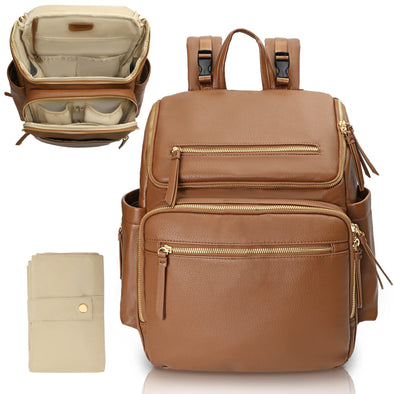 Omanmoli Multifunctional Leather Diaper Bag