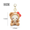 Sicpfuj 5" Cute Plush Keychain Decorative Accessories, Purse Backpack Charm