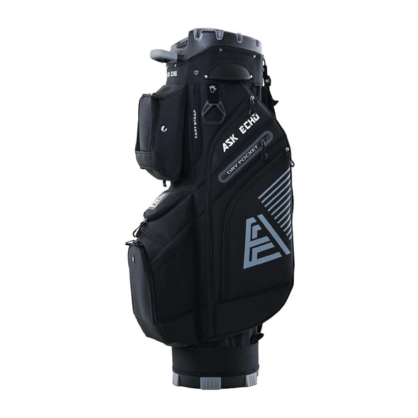 ASK ECHO T-Lock Golf Cart Bag with 14 Way Organizer Divider, Premium Cart Bag with Handles and Rain Cover