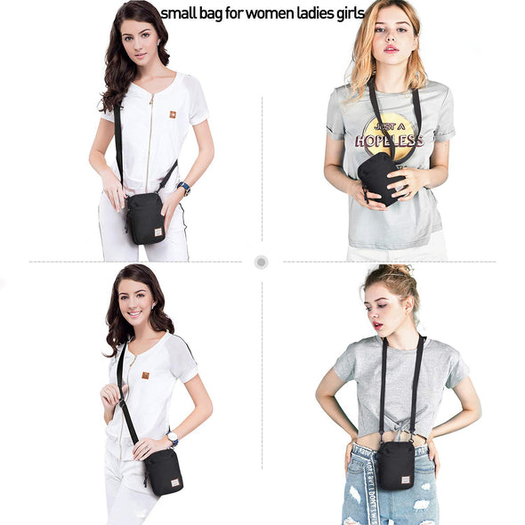 SEAFEW Mini Crossbody Bag Shoulder Bag, Small Messenger Bag Phone Bag