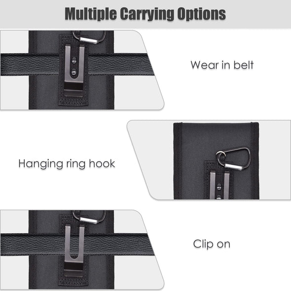 KATOLK Dual Phone Holster, Belt Phone Pouch, Multi-Purpose Tactical Phone Pouch