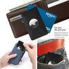 2PCS Airtag Case - Flex Credit Card Size Wallet Holder for Airtag, Purse, Handbag, Backpack, Clutch, Wristlet (Black)