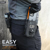 WYNEX Tactical Molle Phone Pouch with Compass Buckle, Tactical Phone Holster Molle Cell Phone Pouch Universal Belt Waist Bag for IP 15/14/13 Pro Max / S22/S21 with US Patch & Paracord Keyring Clip