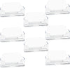 8 Pack Acrylic Business Card Holder for Desk, Clear Plastic Business Cards Display Holders Stand, Fits 30-50 Business Cards